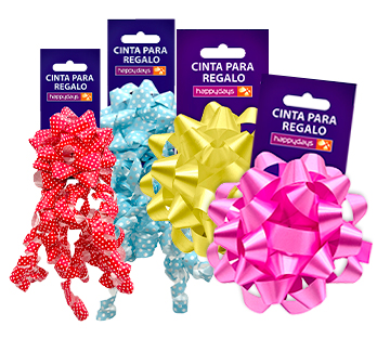 catalogo cintas y moños de regalo Happydays
