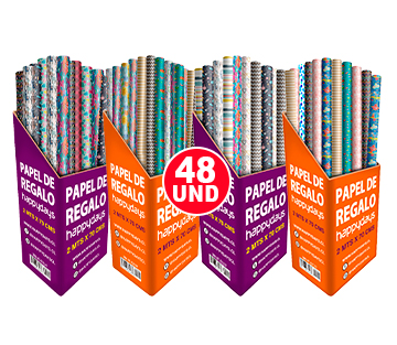 catalogo papel de regalo en rollo toda ocasion Happydays