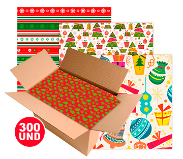 catalogo caja de papel de regalo navidad Happydays