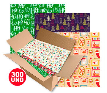 catalogo caja de papel de regalo navidad Happydays