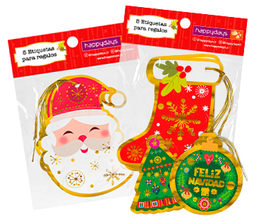 catalogo gift y tags navidad Happydays